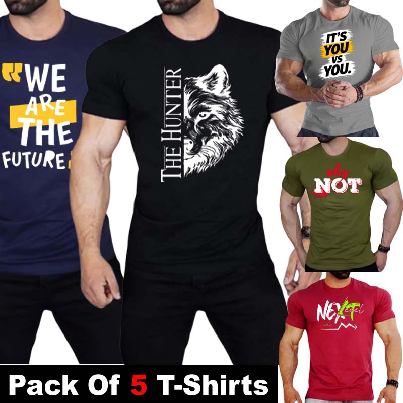 Pack Of 5 THE HUNTER T-Shirts