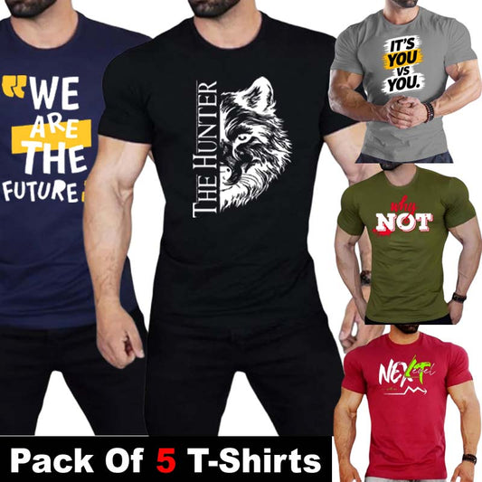 Pack Of 5 THE HUNTER T-Shirts