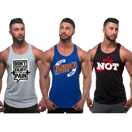 Pack Of 3 Dri-Fit HUMBLE HUSTLE Tanktops