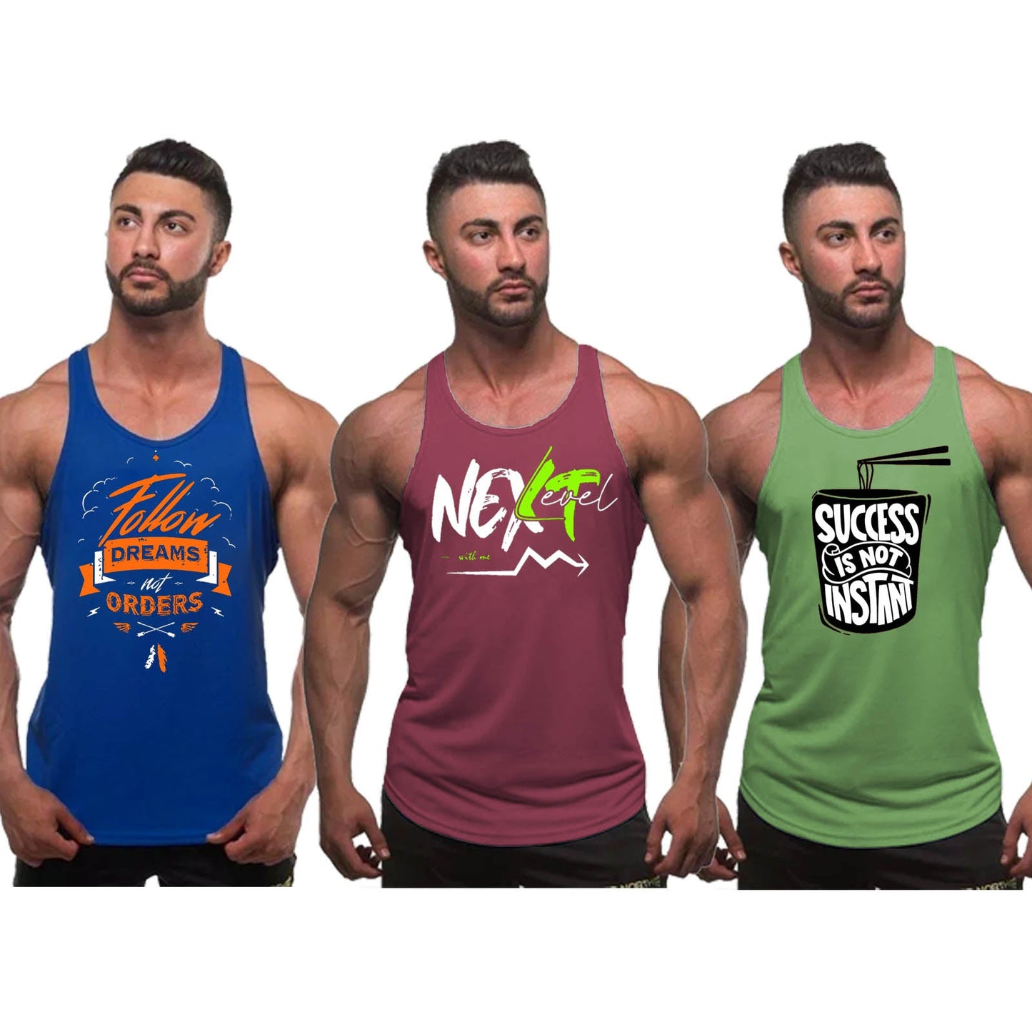 Pack Of 3 Dri-Fit NEXT LEVEL Tanktops
