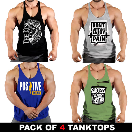 Pack Of 4 Dri-Fit POSITIVE KING Tanktops